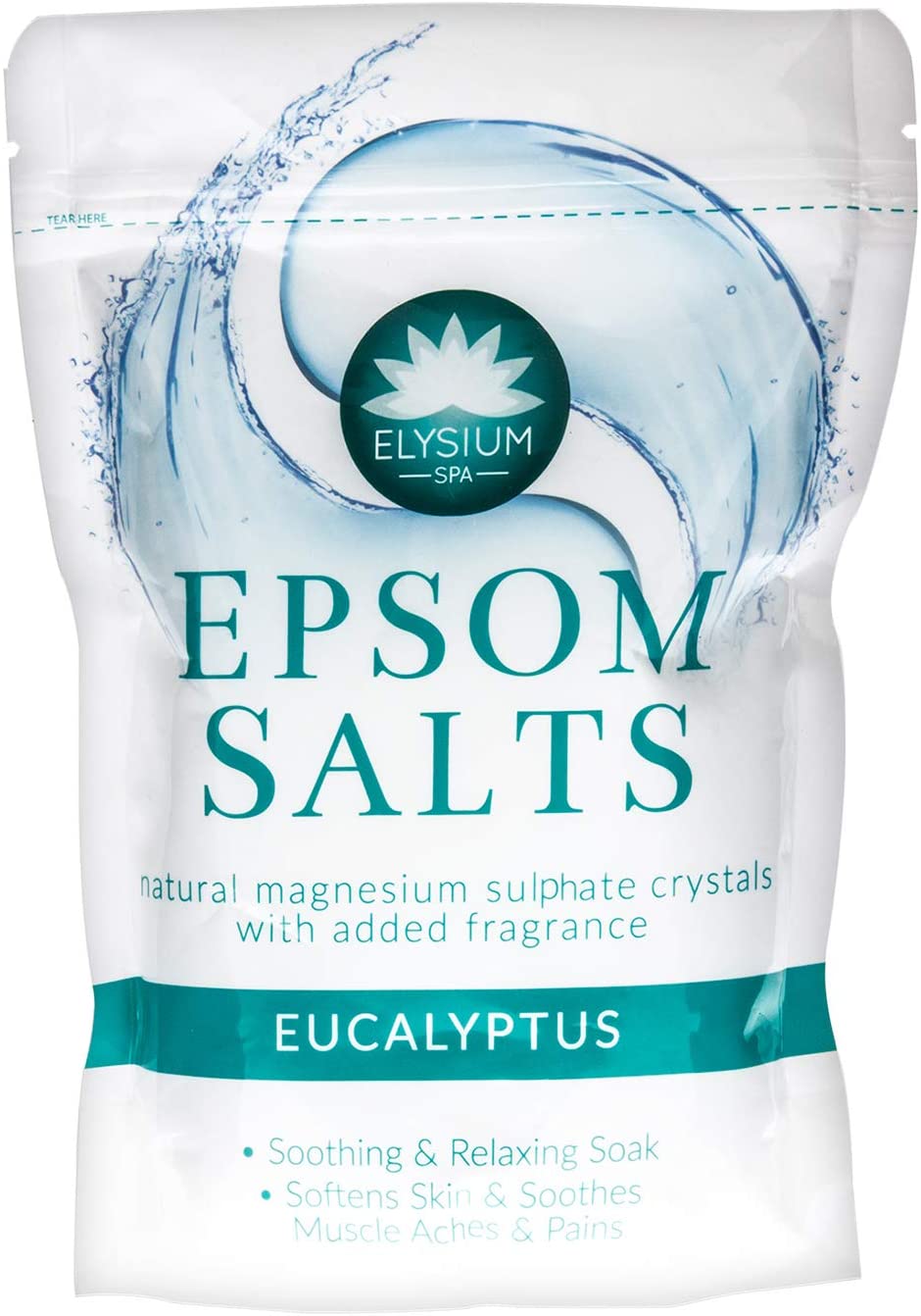 ELYSIUM SPA  NATURAL EUCALYPTUS EPSOM SALTS 450GM. ELY1002 \\\KD22526