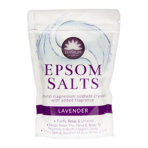 ELYSIUM SPA  NATURAL LAVENDER EPSOM SALTS 450GM. ELY1001 \\\KD22527