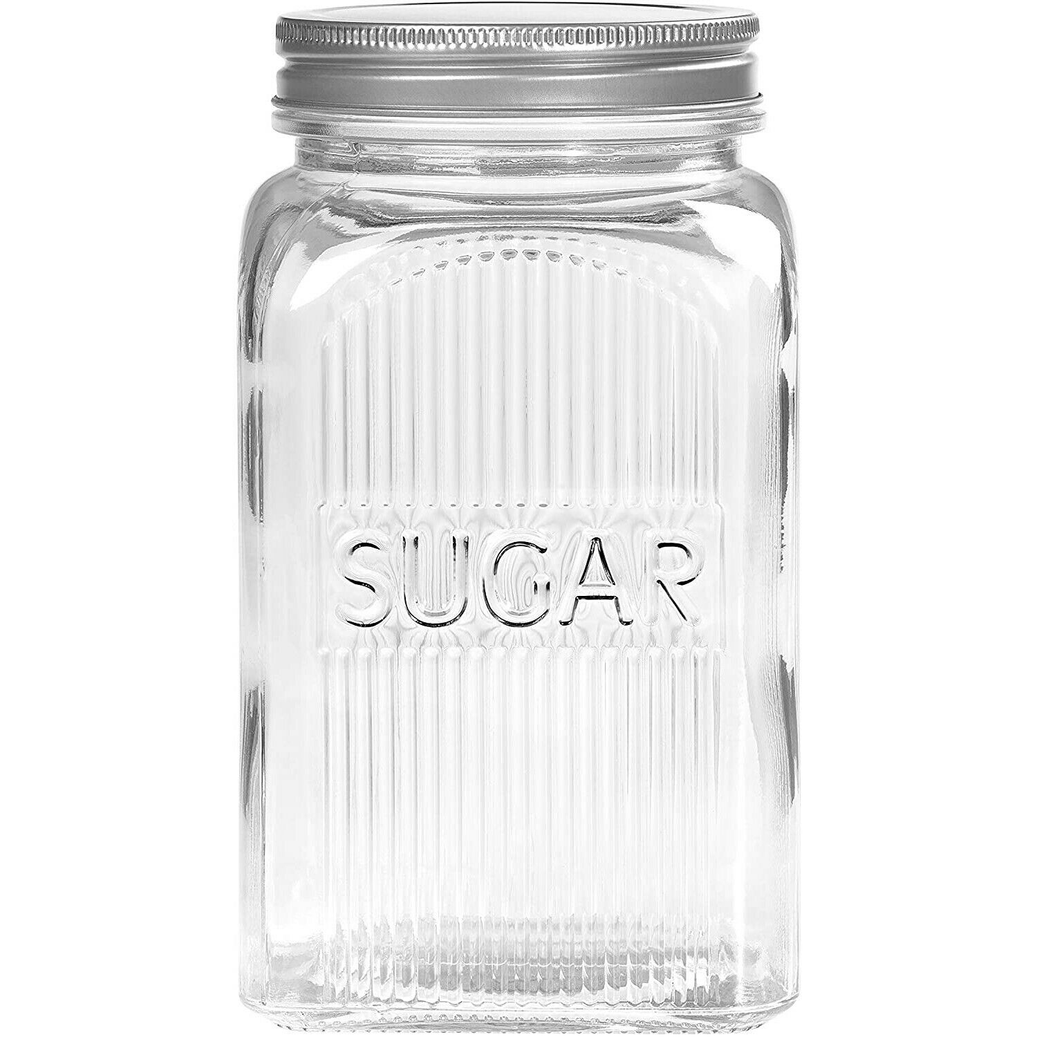 TALA 1.25L SUGAR CLEAR GLASS STORAGE CONTAINER SCREW TOP. 10A14391 \\\KD22543