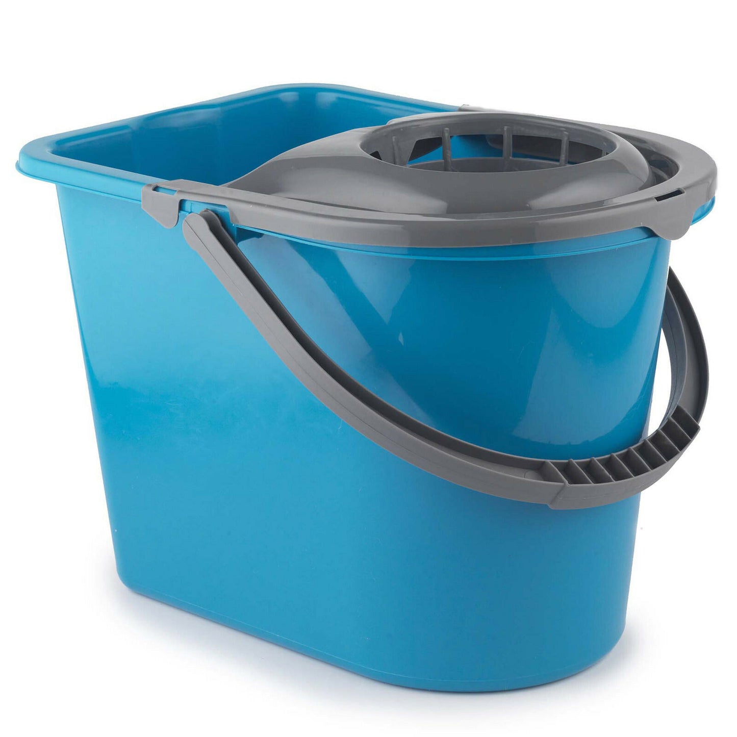 DLUX BLUE SILVER MOP BUCKET 14 LITRE. Z2319 \\\KD22587