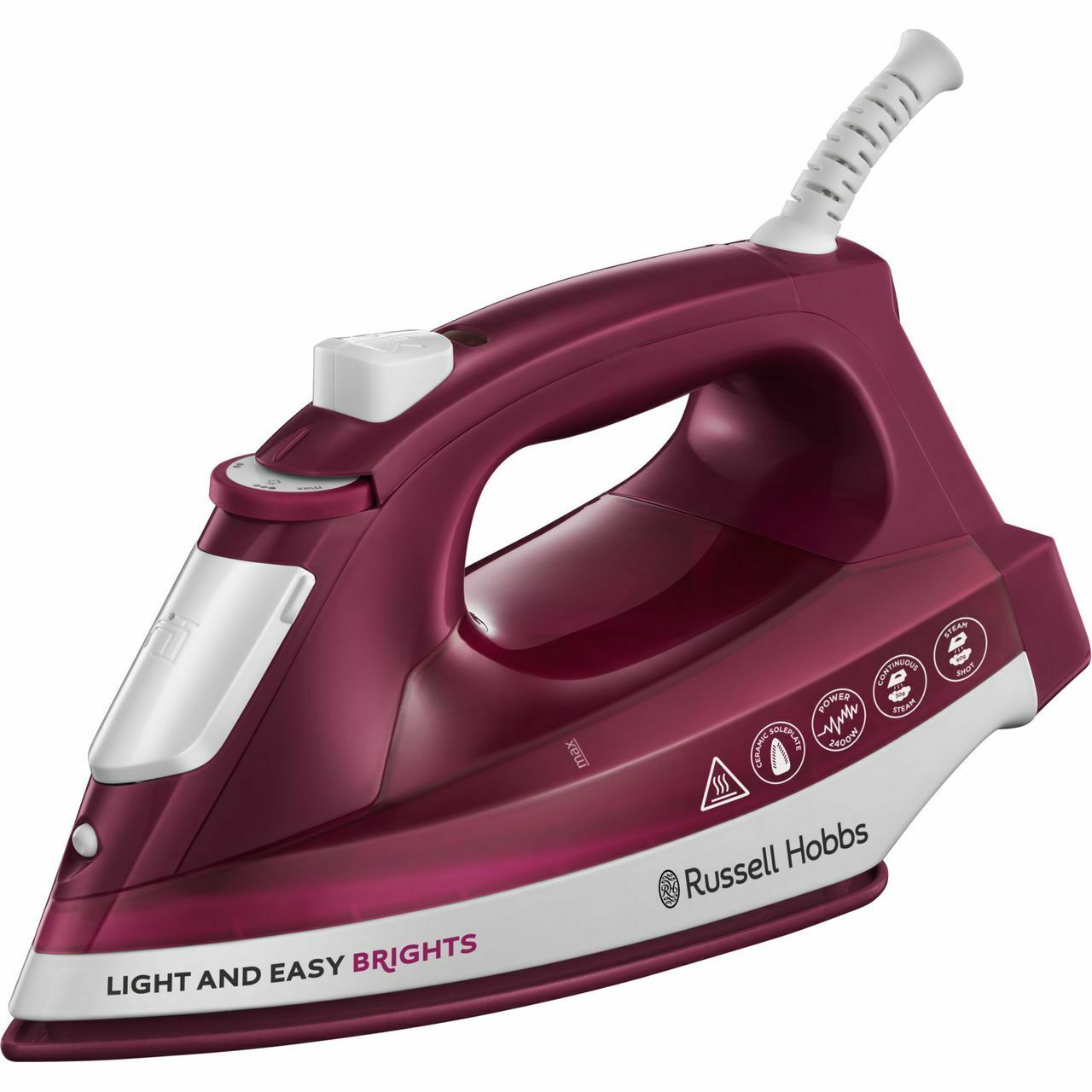RUSSELL HOBBS 24820 LIGHT & EASY BRIGHTS IRON 2400 WATT MULBERRY. 24820IRON \\\KD22772