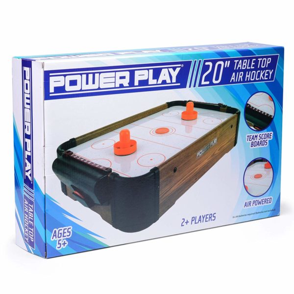 POWER PLAY TABLE TOP AIR HOCKEY GAME 20". TY5895DB \\\KD22773