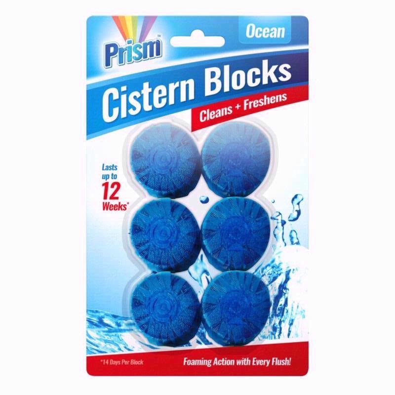 PRISM OCEAN FRAGRANCED TOILET CISTERN BLOCKS 6 X 50GM. OL306224 \\\KD22820