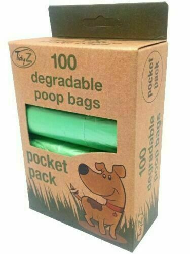 TIDYZ DEGRADABLE DOGGY BAGS (4 X 25 ROLLS) 100/PK. B1459 \\\KD22932