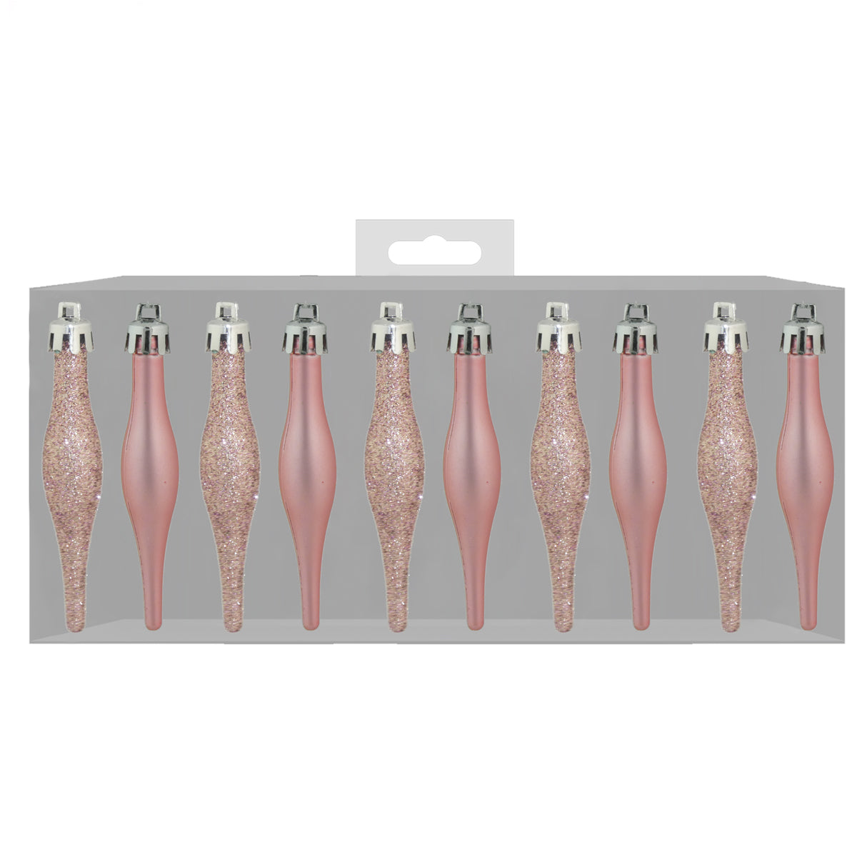 10 PCS DROPLET GLITER BABUBLES PEACH 90 MM. DP57226 \\\KD22982