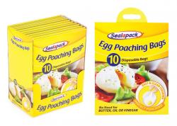 SEALAPACK PACK OF 10 DISPOSABLE EGG POACHING BAGS. SAP053 \\\KD23046