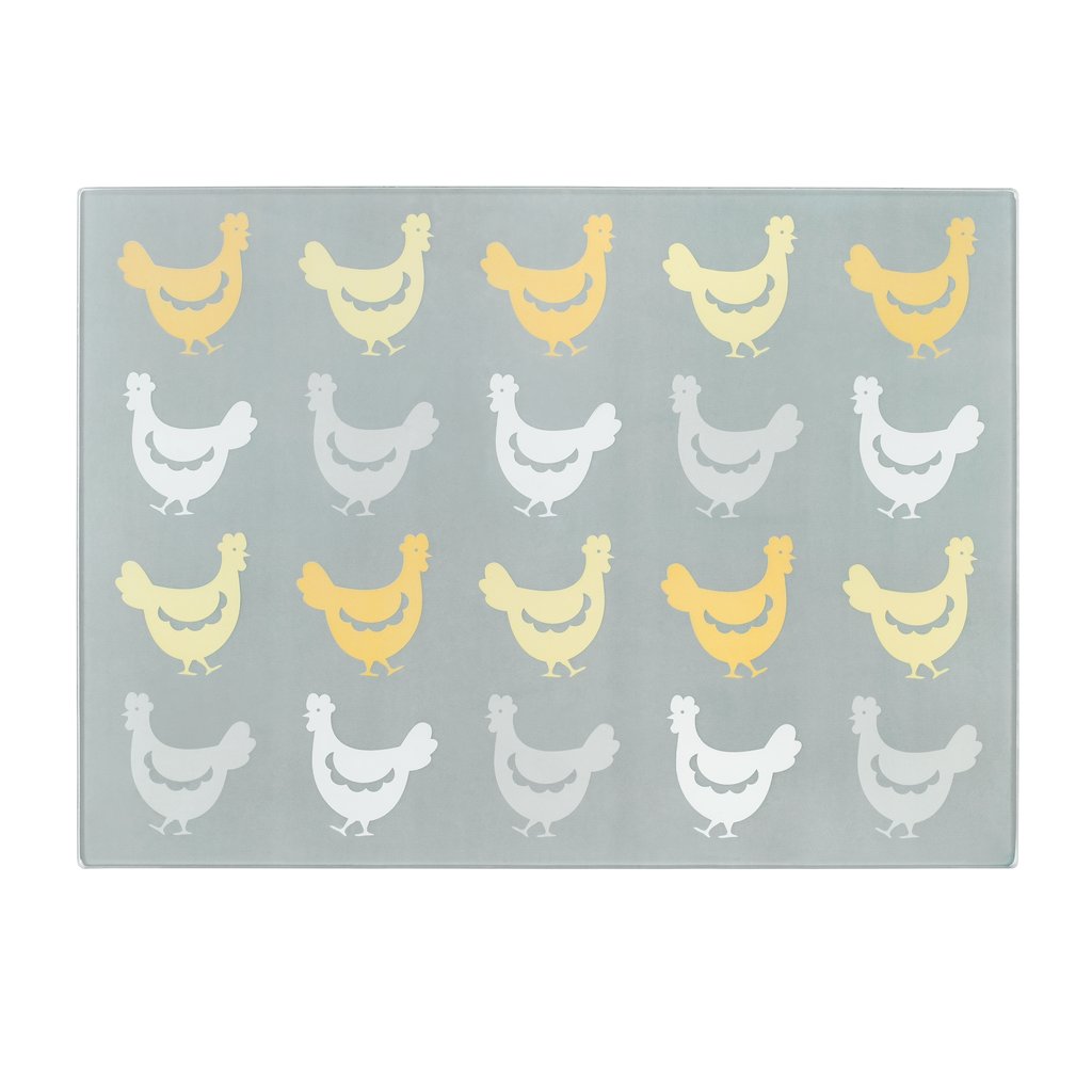 TALA HENS DESIGN GLASS WORK TOP SAVER. 10A21067 \\\KD23077