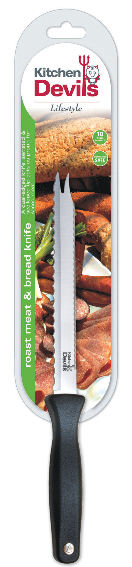 KITCHEN DEVILS BEST OF BOTH ROAST MEAT AND BREAD KNIFE. 1000763 \\\KD23172