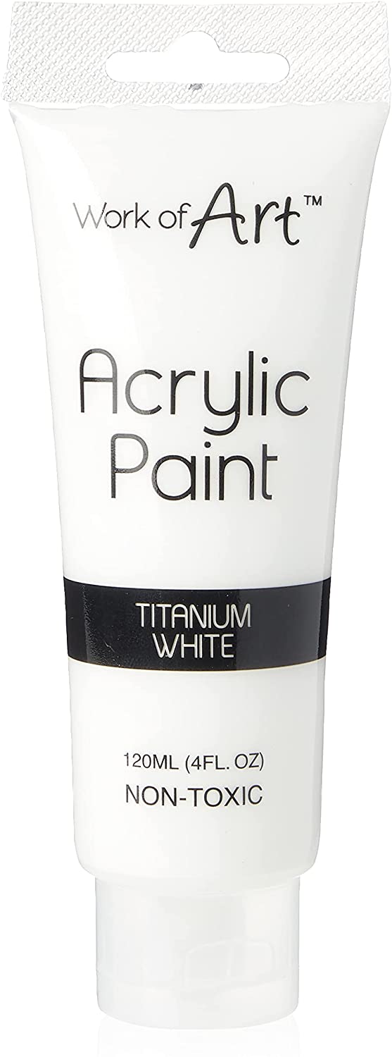 WORKS OF ART ACRYLIC PAINT 120ML - TITANIUM WHITE. TA6721 \\\KD23187