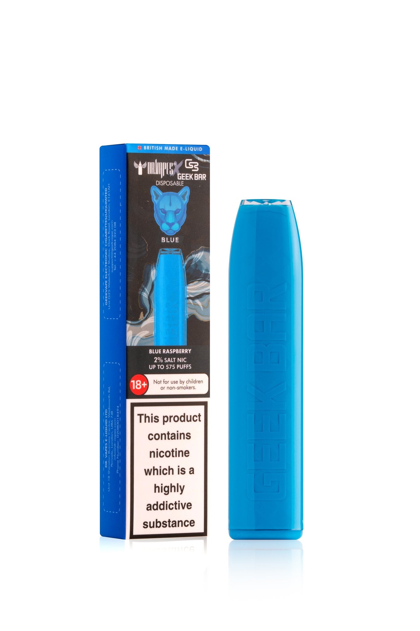 10 X DR VAPES GEEK BAR BLUE RASPBERRY \\\KD23225