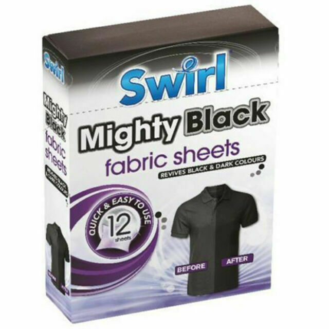 SWIRL MIGHTY BLACK FABRIC 12 SHEETS. SW1012A \\\KD23268