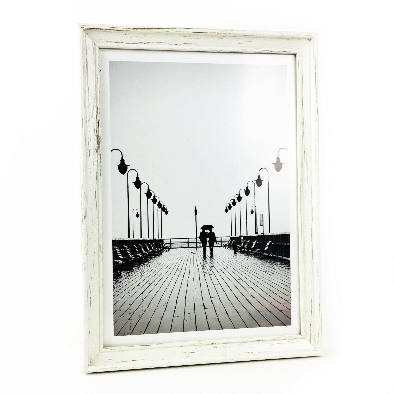 BLACK & WHITE WOOD PUMPKINS WOOD 8 X 10 INCH. WSYD \\\KD23274