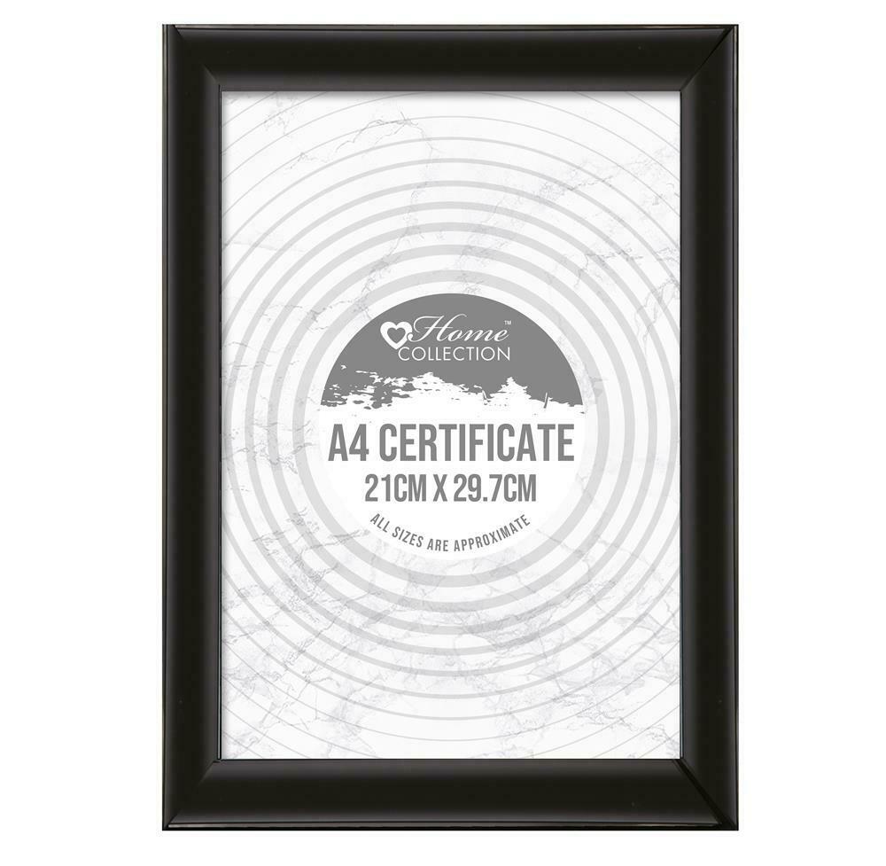 MIDNIGHT BLACK A4 FLAT CERTIFICATE PHOTO PICTURE FRAME 21 X 29.7 CM. BLDM/2 \\\KD23275