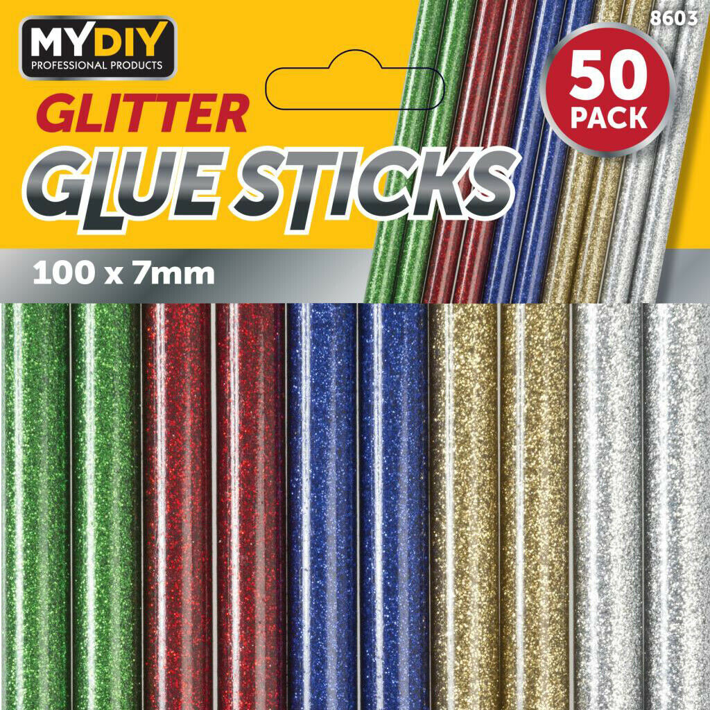 50 PACK GLITTER GLUE STICK FOR ELECTRIC HOT MELT MINI GLUE GUN 7MM. DGI8603 \\\KD23278