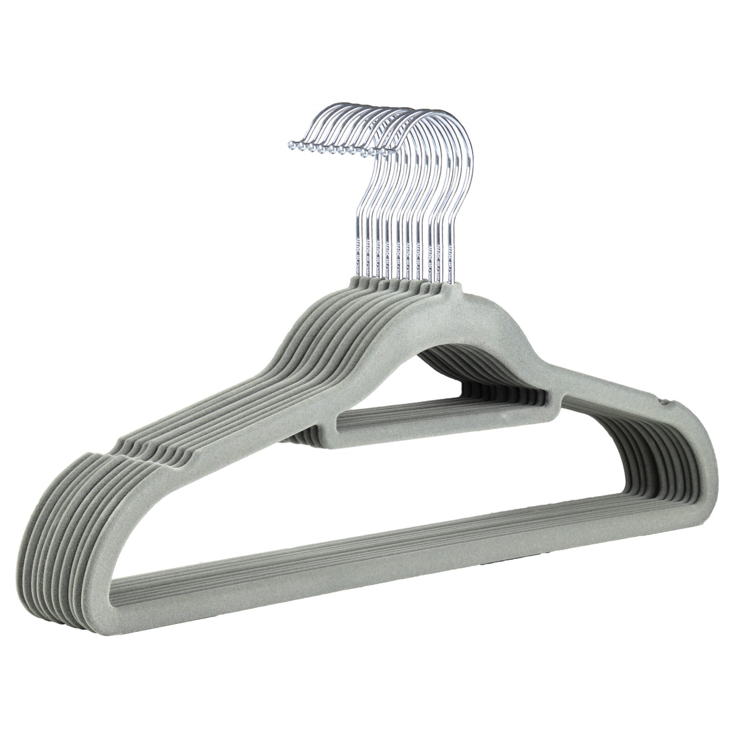 DGI CHARCOL VELVET COAT HANGER PACK OF 10. DGI3644 \\\KD23281