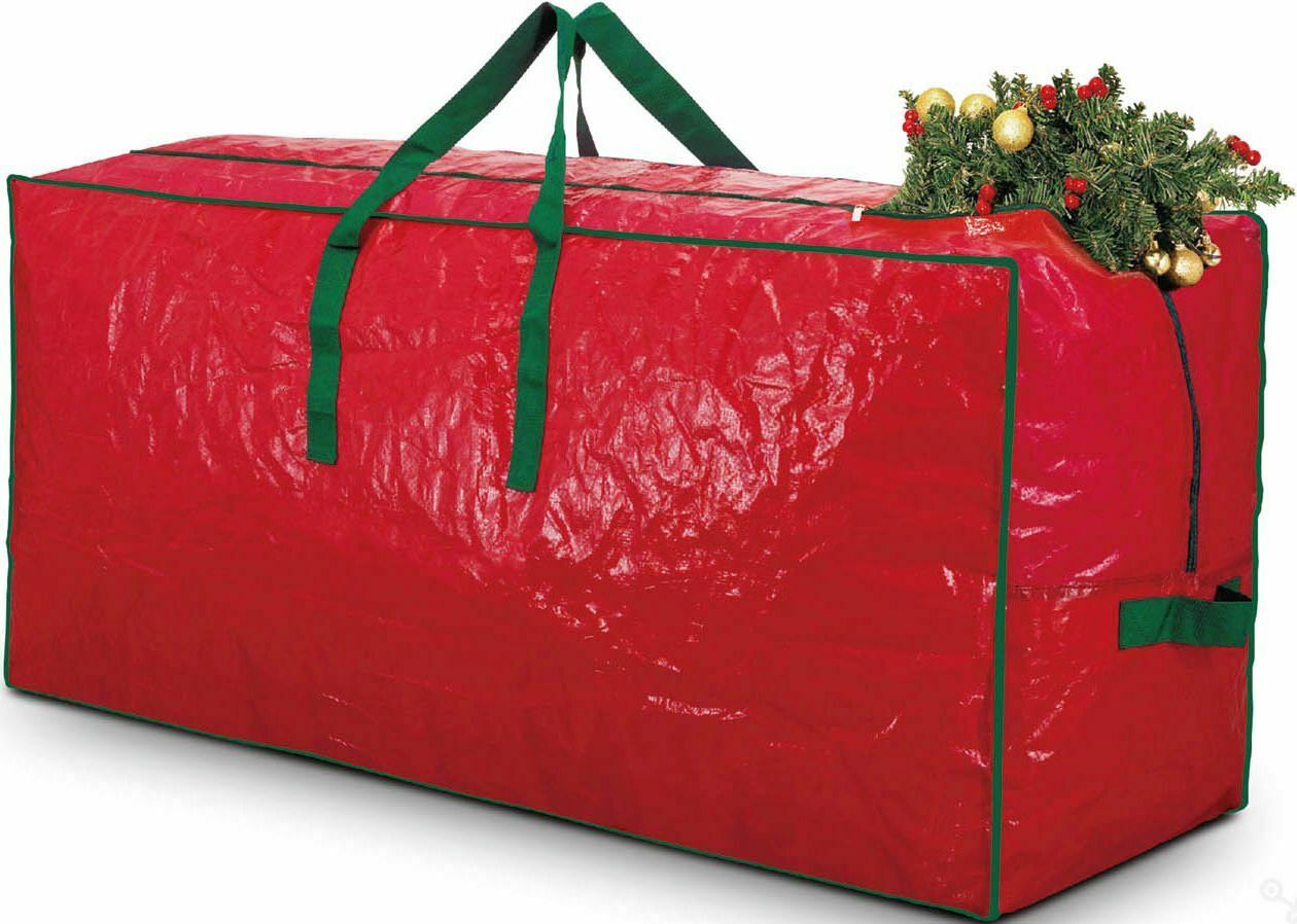 CHRISTMAS GIFT PAPER STORAGE BAG RED  WITH HANDLE 125X40X45. DGI8409 \\\KD23287