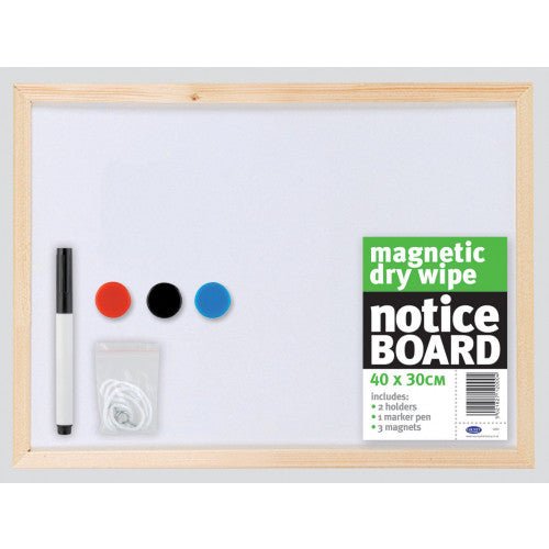 COUNTY MAGNETIC DRY WIPE NOTICE BOARD 40 X 30CM. C833 \\\KD23298