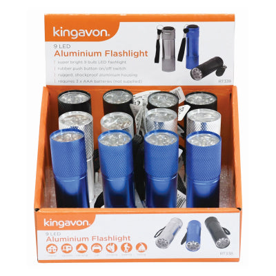 KINGAVON 6 LED ALUMINIUM FLASHLIGHT. BB-RT338 \\\KD23306