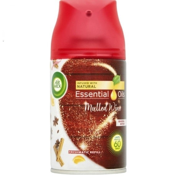 AIRWICK FRESHMATIC MULLED WINE SINGLE AIRFRESHER 250ML. PTHOAIR616 \\\KD23318