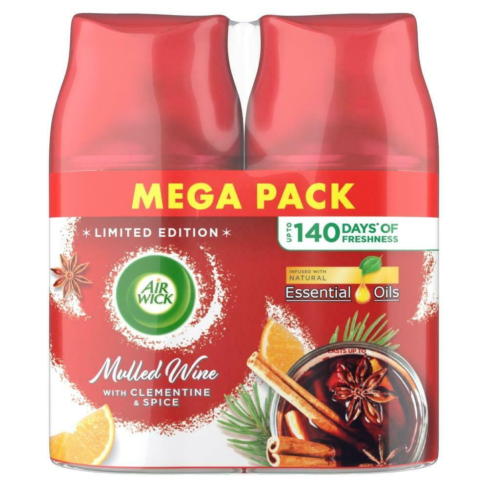 AIRWICK FRESHMATIC MULLED WINE TWIN AIRFRESHER 250ML. PTHOAIR604 \\\KD23319