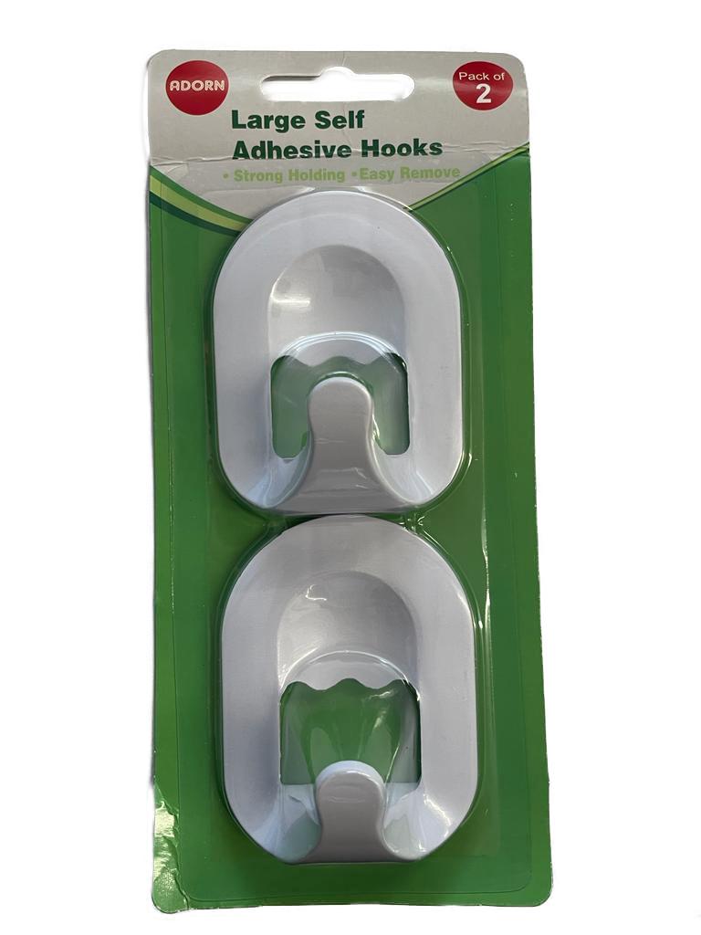 ADORN LARGE SELF ADHESIVE HOOKS 2/PK. AK022 \\\KD23325