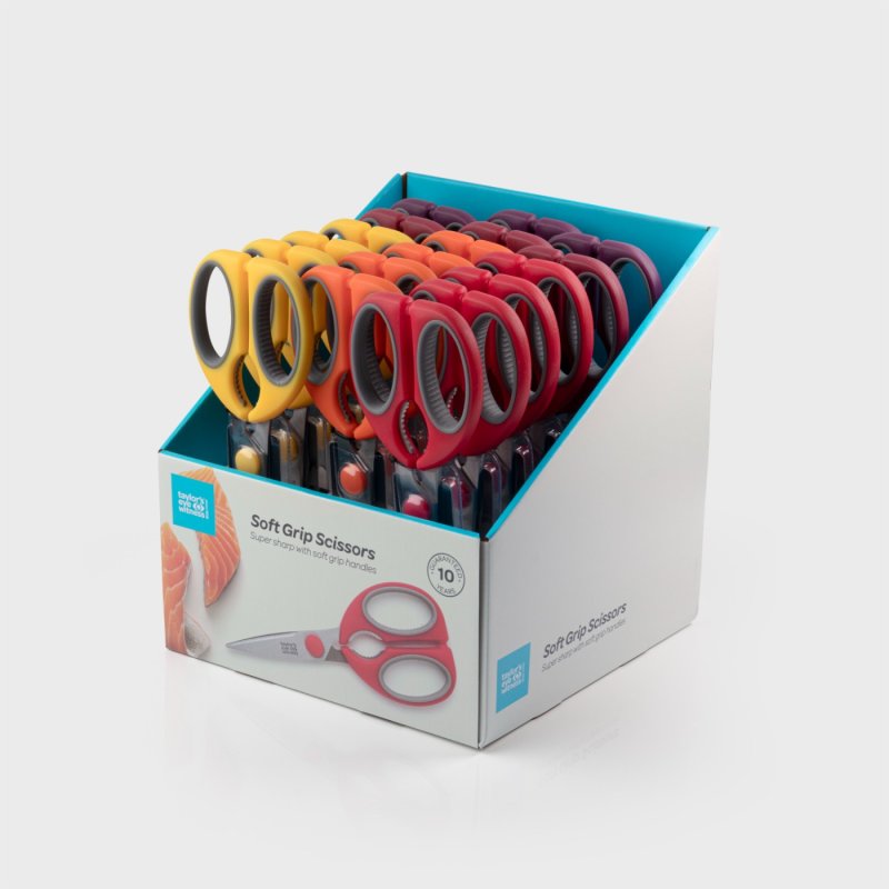 TAYLORS EYE WITNESS SOFT GRIP SCISSORS. SSKS04318C \\\KD23334