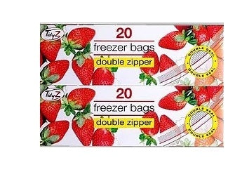 TIDYZ FREEZER BAGS 20 RESEALABLE. B0315 \\\KD23342