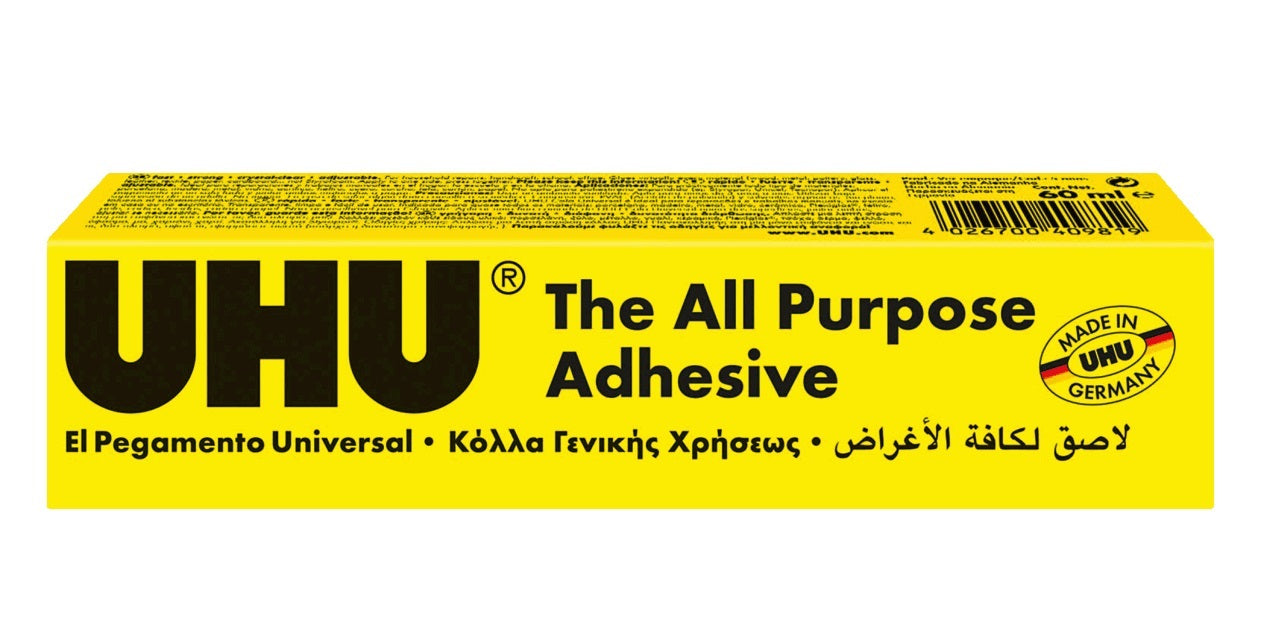 UHU ALL PURPOSE ADHESIVE GLUE 60ML. UHU60 \\\KD23345