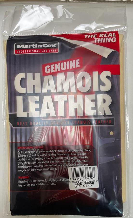 MARTIN COX GENUINE LEATHER CHAMOIS 4.5 SQFT. SR450 \\\KD23349