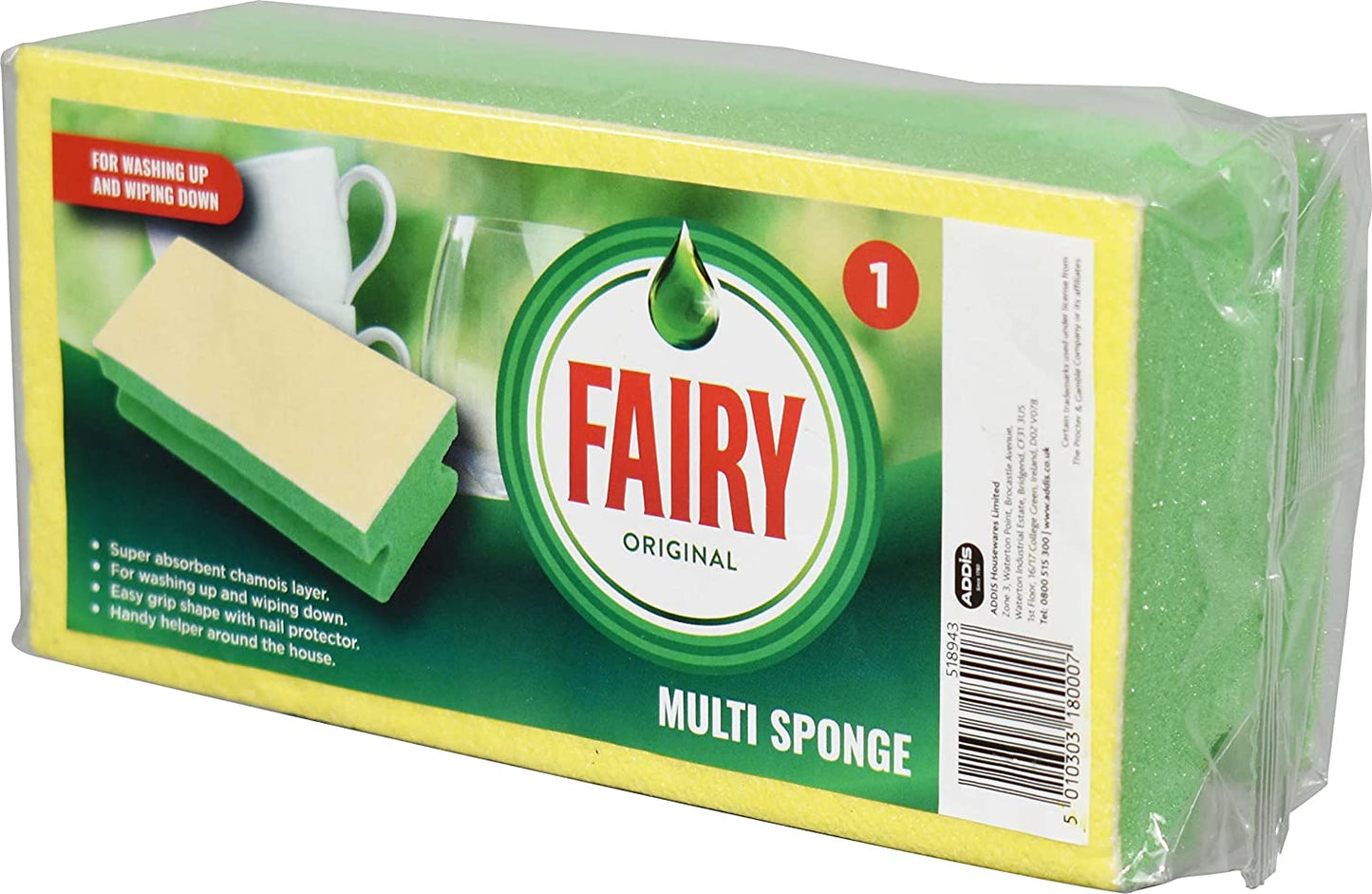 FAIRY SUPER ABSORBENT CHAMOIS MULTIPURPOSE SPONGE. 518943 \\\KD23387