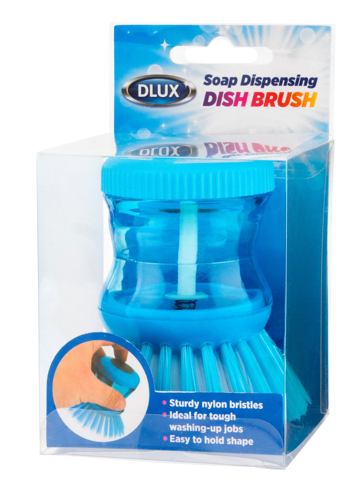 DLUX SOAP DISPENSING DISH BRUSH. Z2855 \\\KD23450