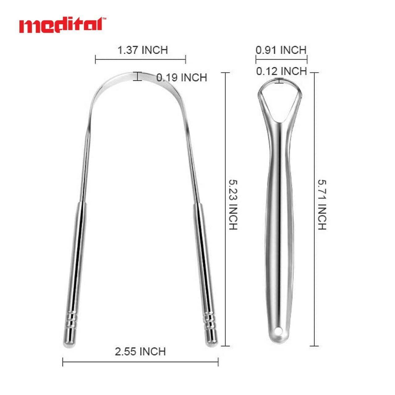 2 PCS SET STAINLESS STEEL TONGUE TONGE CLEANER SCRAPER. DGI5305 \\\KD23476
