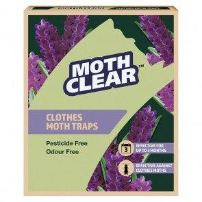 CLEAR CLOTHES MOTH TRAPS PACK OF 2 GLUE TRAP. 120055 \\\KD23506
