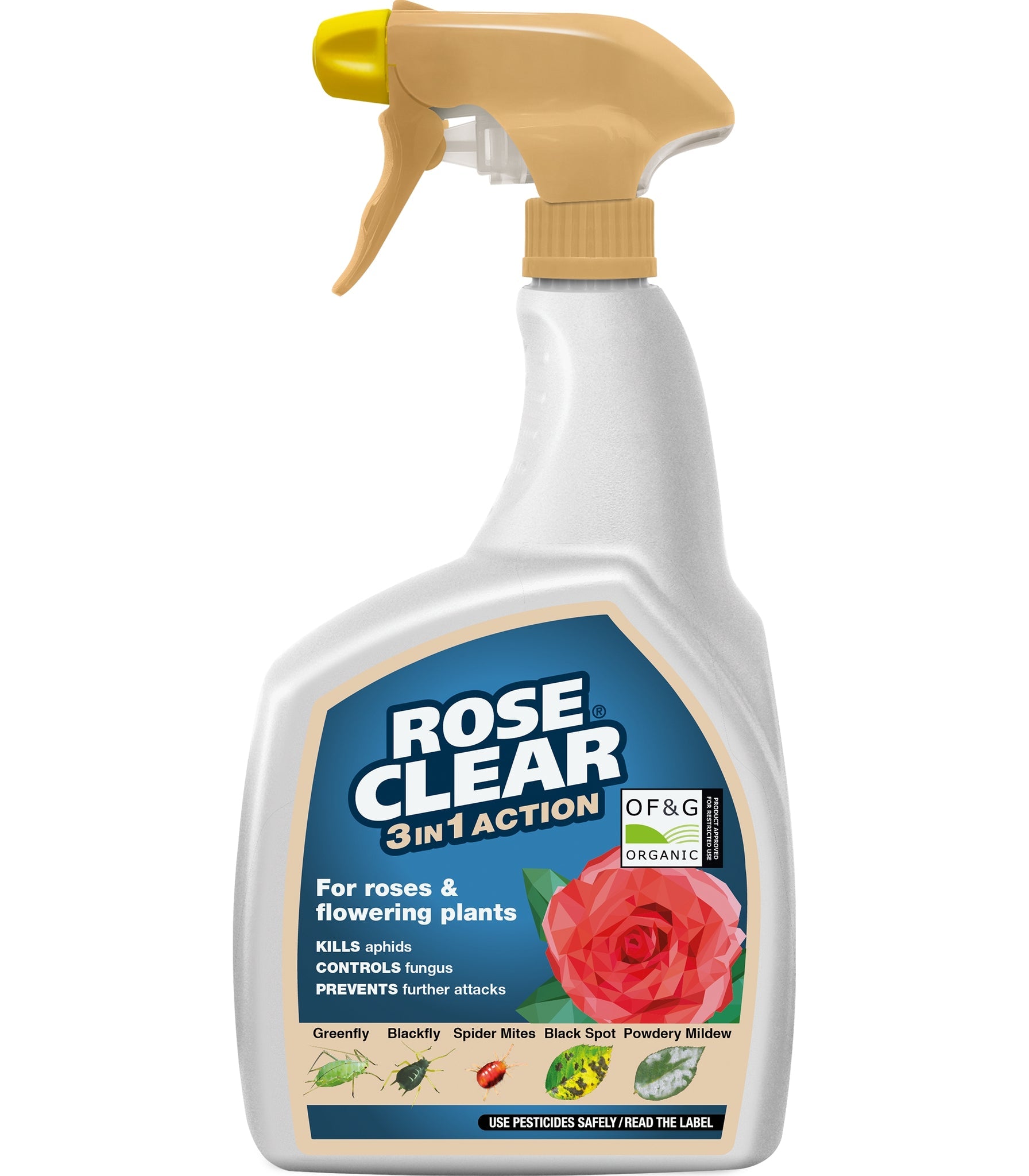 ROSECLEAR 3 IN 1 ACTION FOR ROSES AND FLOWERING PLANTS 800ML. 119980 \\\KD23508