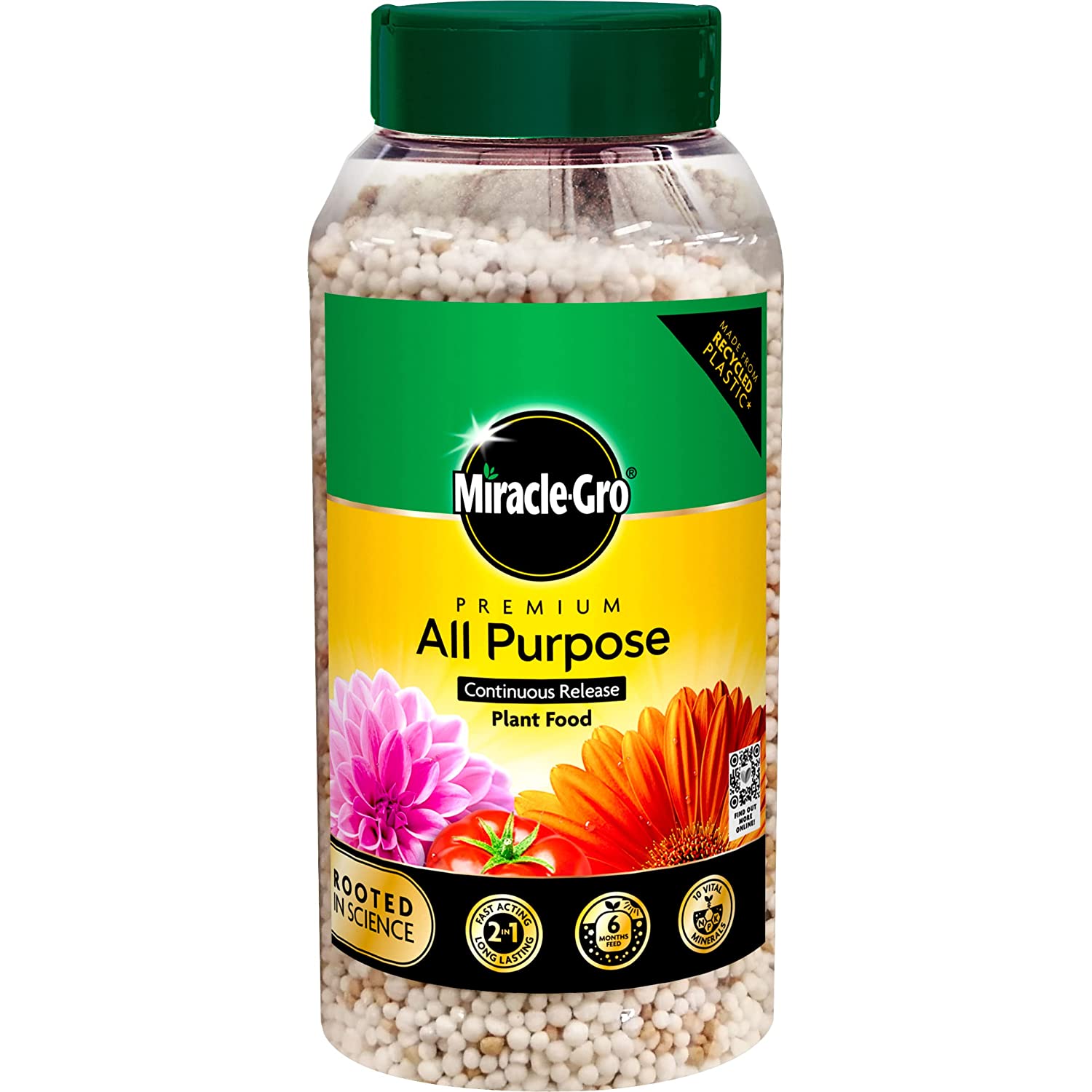 MIRACLE GRO PREMIUM ALL PURPOSE CONTINUOUS RELEASE PLANT FOOD 900G. 121066 \\\KD23526