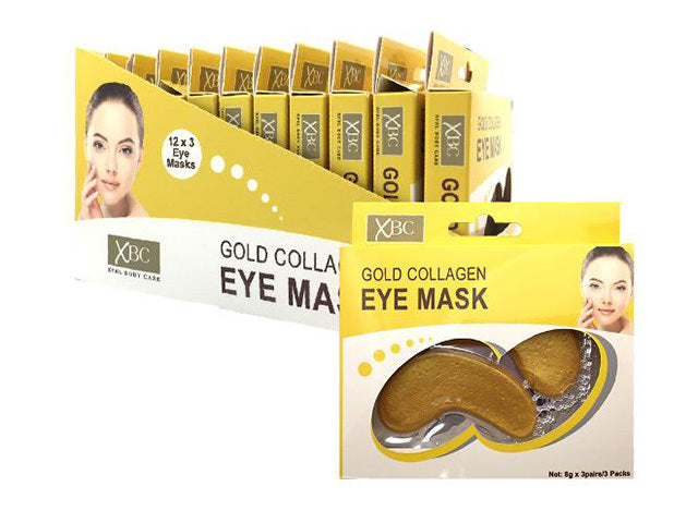 XBC GOLD COLLAGEN EYE MASK PACK OF 3. XP41331 \\\KD23530