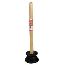 5INCH (13CM) WOODEN HANDLED SINK DRAIN PLUNGER. WOODP2 \\\KD23629