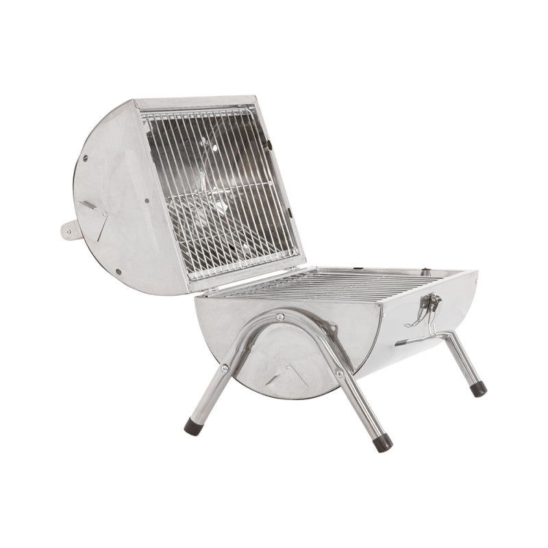 PORTABLE BARREL STAINLESS STEEL BBQ. OUTBBQ2 \\\KD23657