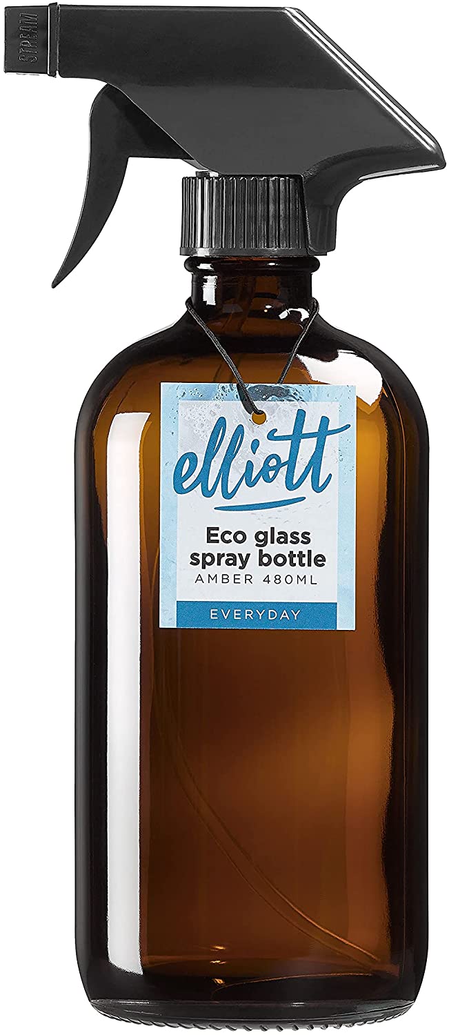 ELLIOT GLASS SPRAY BOTTLE  BROWN 480ML. 10F01284 \\\KD23683