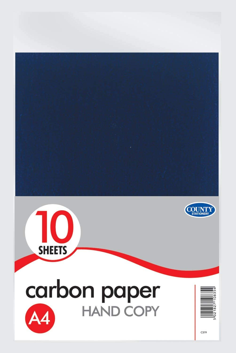 COUNTY PACK OF 10 A4 HAND CARBON. C379 \\\KD23699
