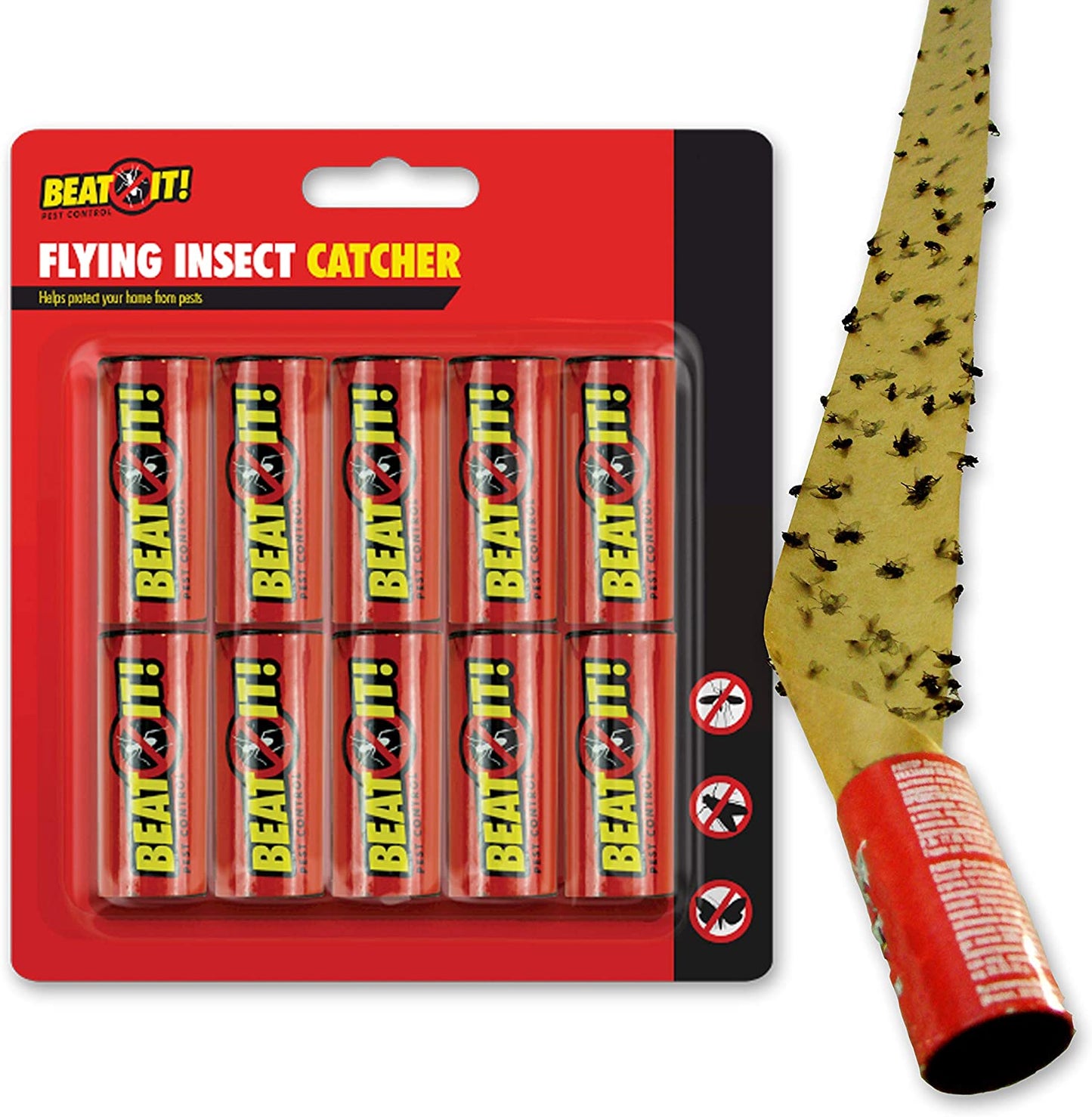 BEAT IT FLYING INSECT PAPER CATCHERS 10/PK. GAR1955 \\\KD23739