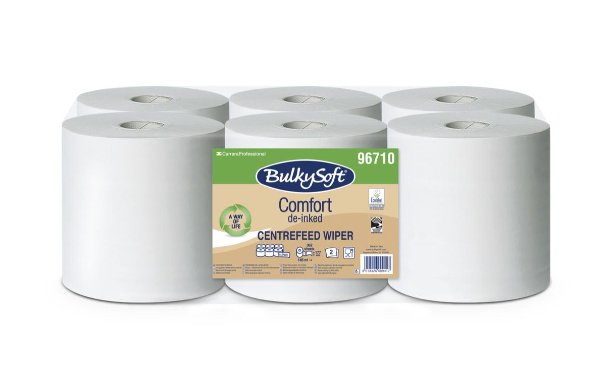 BULKY SOFT COMFORT CENTERFEED WHITE ROLL 2 PLY 362 SHEET 170 MM X 145M 6/PK. 96710 \\\KD23765