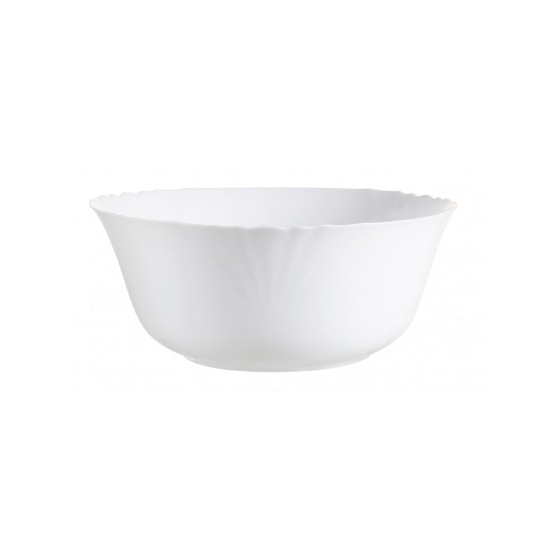 LUMINARC CADIX WHITE SALAD BOWL 24CM. AR7368CX \\\KD23839