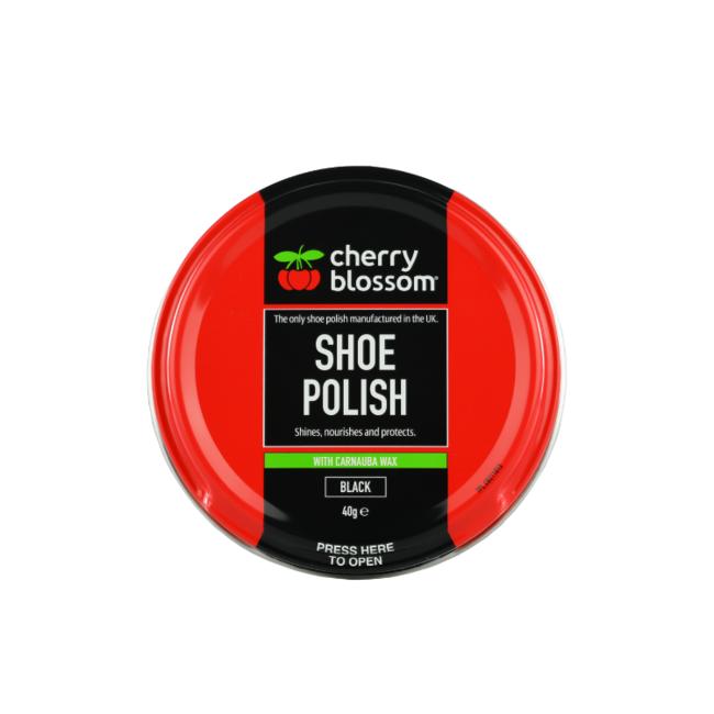 CHERRY BLOSSOM TIN BLACK SHOE POLISH 40G. CB211013 \\\KD23841