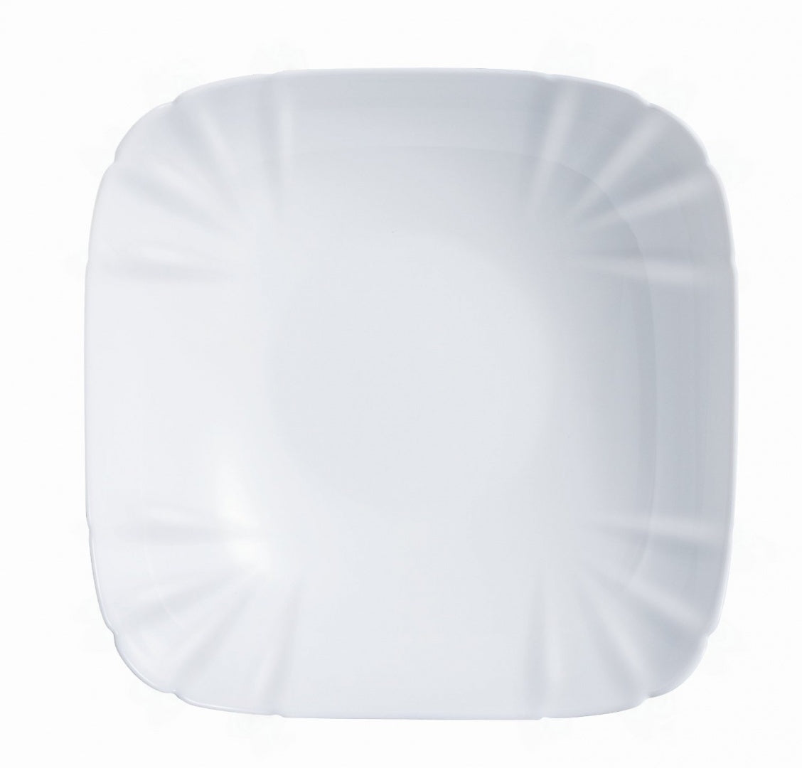LUMINARC LOTUSIA WHITE SALAD BOWL 25CM. AR1396LT \\\KD23855