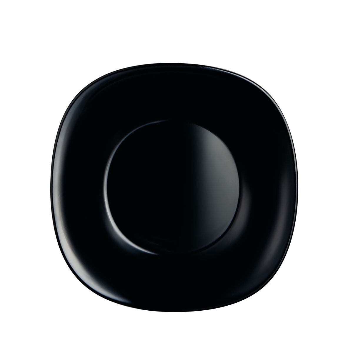 LUMINARC CARINE DINNER PLATE 27CM BLACK / NOIR 6/PK. AR9817CB \\\KD23873