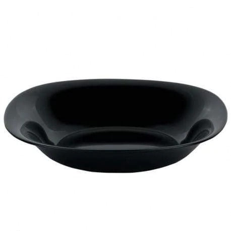LUMINARC CARINE SOUP PLATE 21CM BLACK / NOIR 6/PK. AR9818CB \\\KD23878