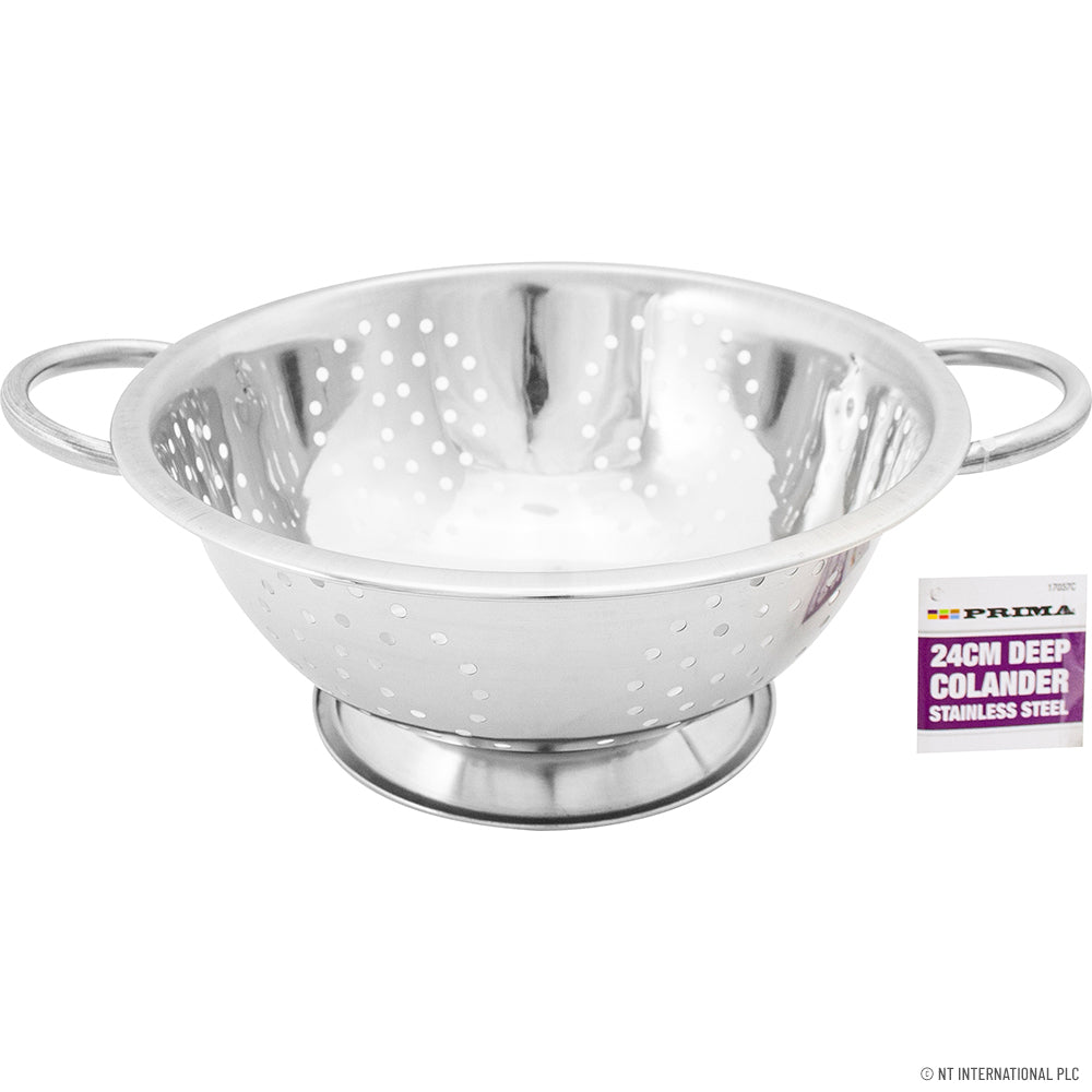 PRIMA DEEP COLLANDER WITH 2 HANDLE 20CM. 17037C \\\KD23939