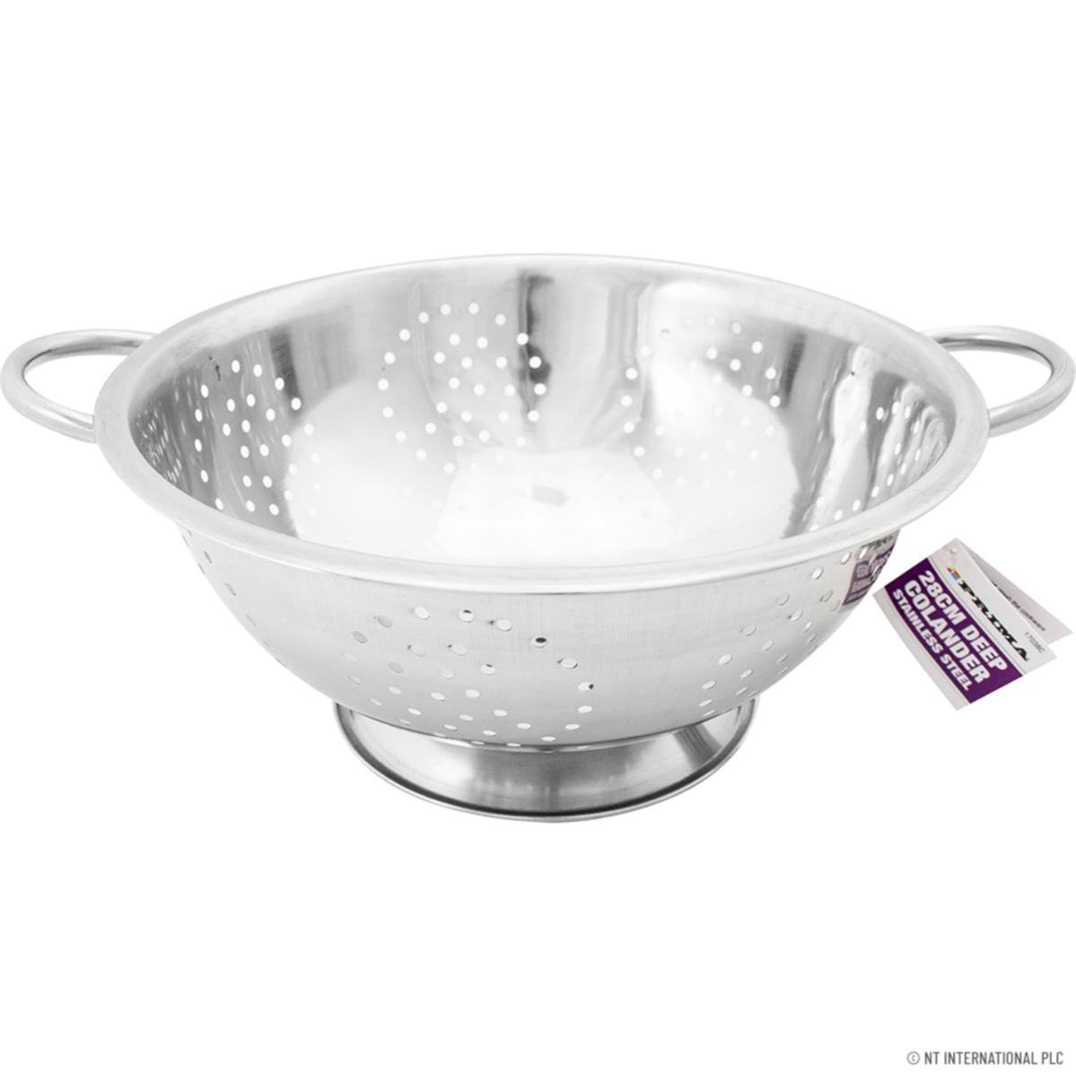 PRIMA DEEP COLLANDER WITH 2 HANDLE 28CM. 17038C \\\KD23940