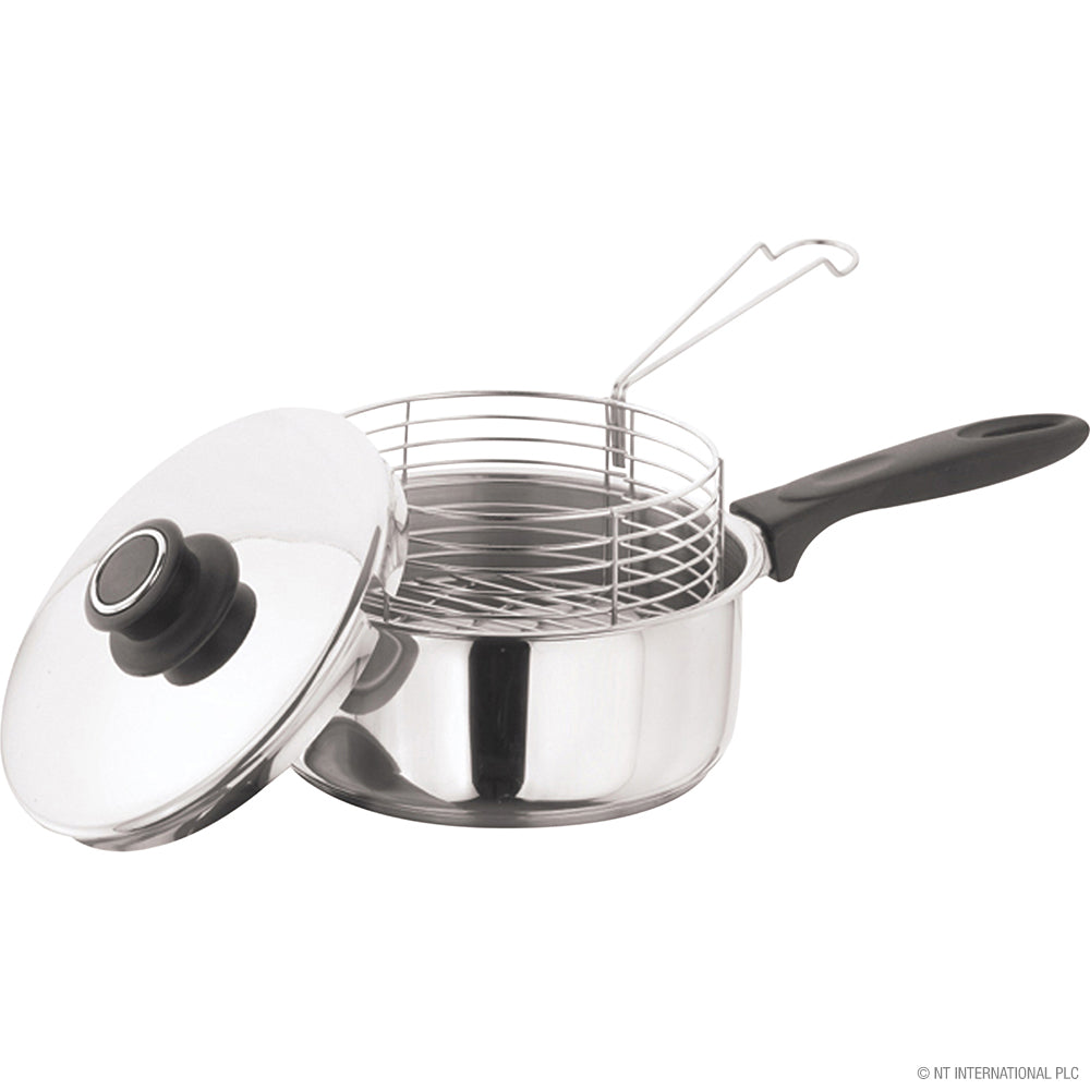 PRIMA STAINLESS STEEL DEEP FRY / CHIP PAN 20CM 3PCS SET. 17140C \\\KD23941